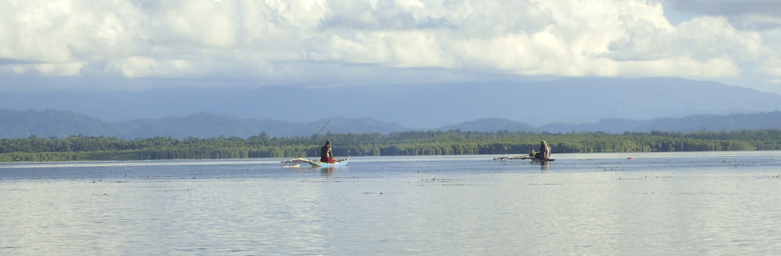 Sfeerafbeelding met kano op het water